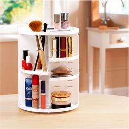 Etagère cosmétiques rotative blanc